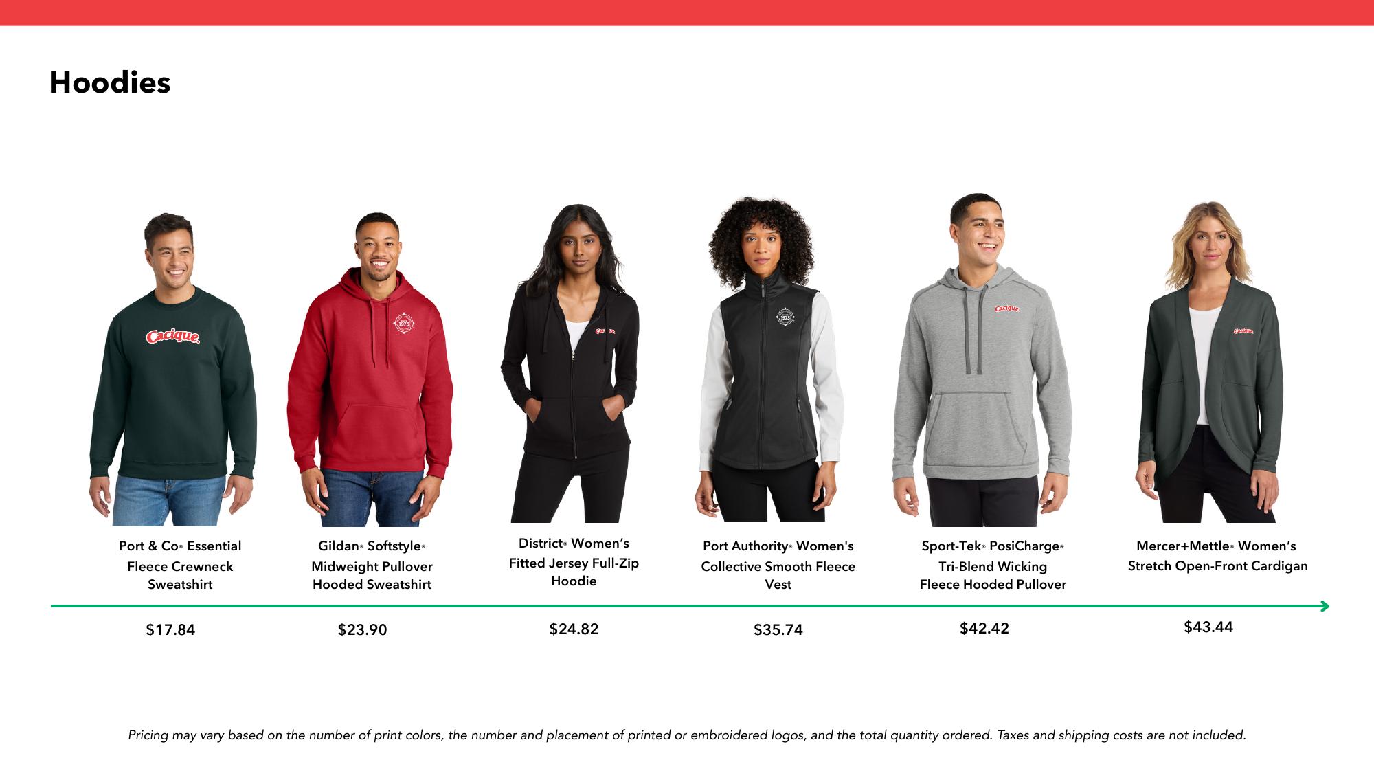 Hoodies lineup