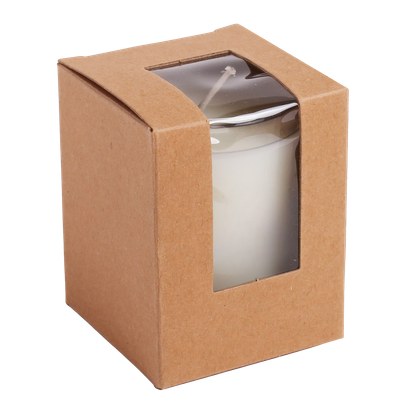 Wixie Candle With Kraft Paper Box: 3oz