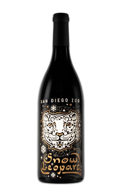 Etched Pinot Noir Red Wine Bottle