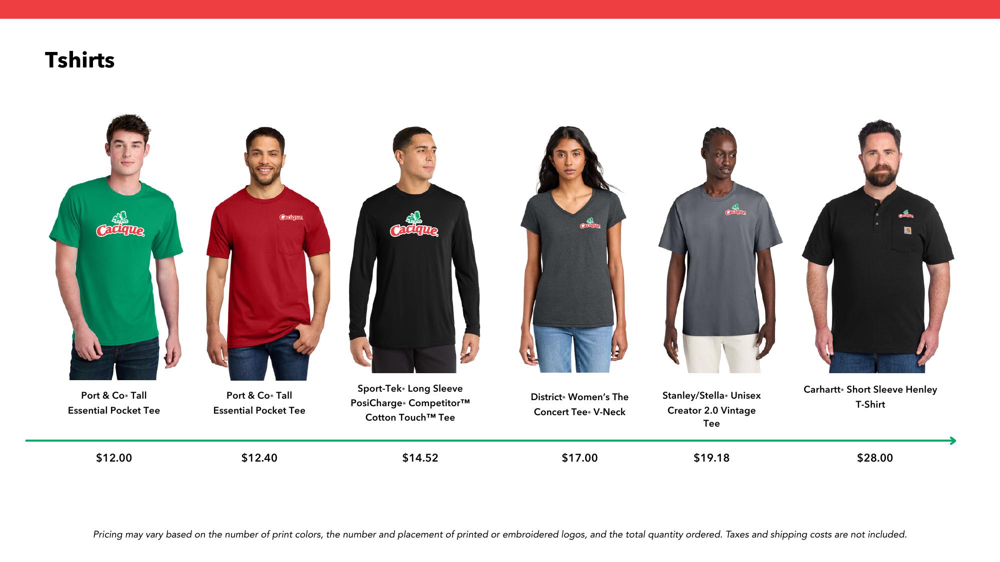 T-Shirts lineup